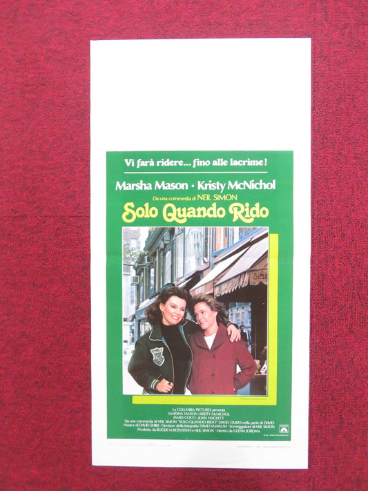 ONLY WHEN I LAUGH ITALIAN LOCANDINA POSTER MARSHA MASON KRISTY MCNICHOL 1981 Rendezvous Cinema Movie posters