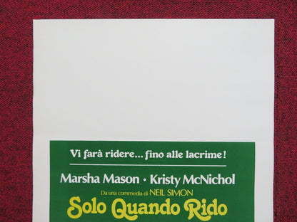 ONLY WHEN I LAUGH ITALIAN LOCANDINA POSTER MARSHA MASON KRISTY MCNICHOL 1981 Rendezvous Cinema Movie posters
