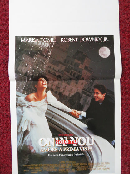 ONLY YOU ITALIAN LOCANDINA POSTER ROBERT DOWNEY JR. MARISA TOMEI 1994 Rendezvous Cinema Movie posters