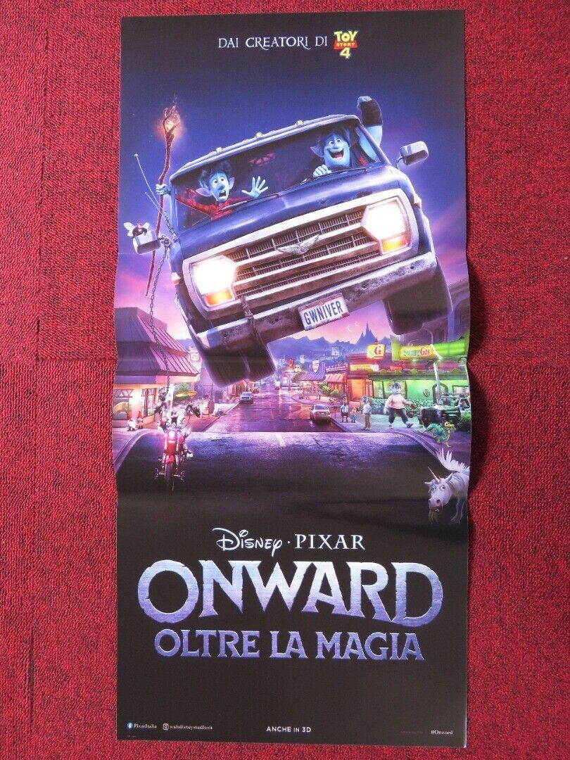 ONWARD ITALIAN LOCANDINA (26.5"x12.5") POSTER DISNEY PIXAR TOM HOLLAND 2020 - Rendezvous Cinema