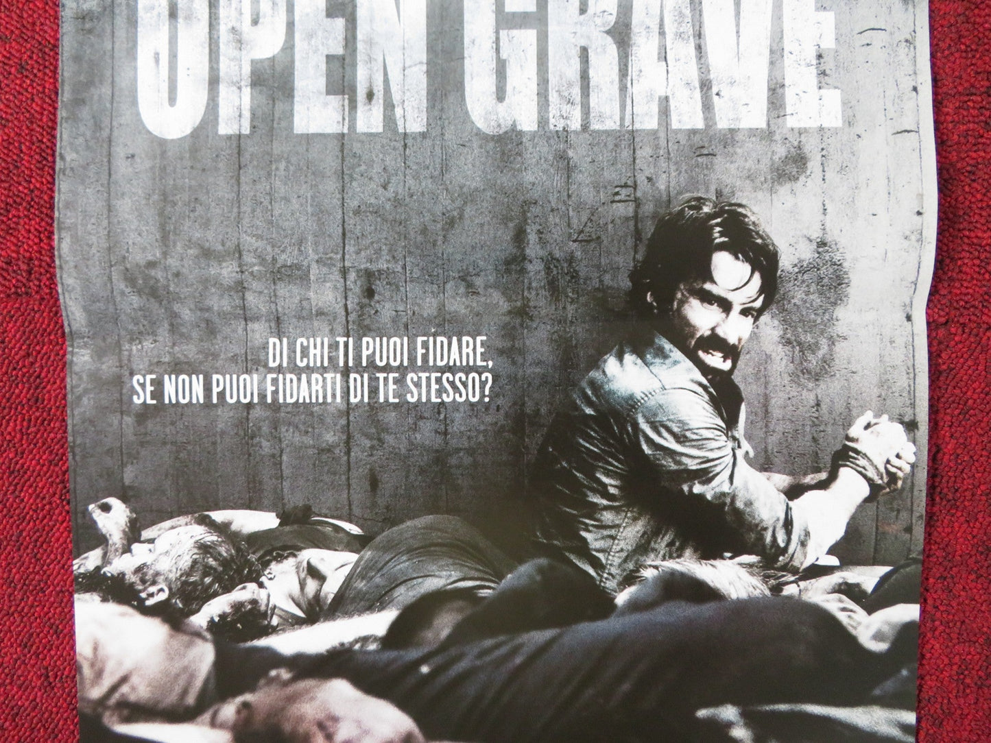 OPEN GRAVE ITALIAN LOCANDINA POSTER SHARLTO COPLEY THOMAS KRETSCHMANN 2013 Rendezvous Cinema Movie posters