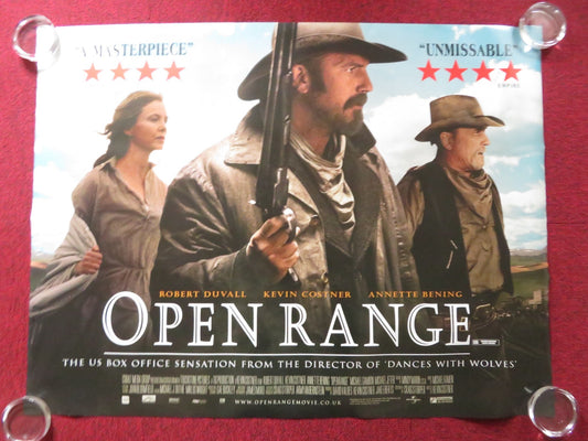 OPEN RANGE UK QUAD (30"x 40") ROLLED POSTER ROBERT DUVALL KEVIN COSTNER 2003 Rendezvous Cinema Movie posters