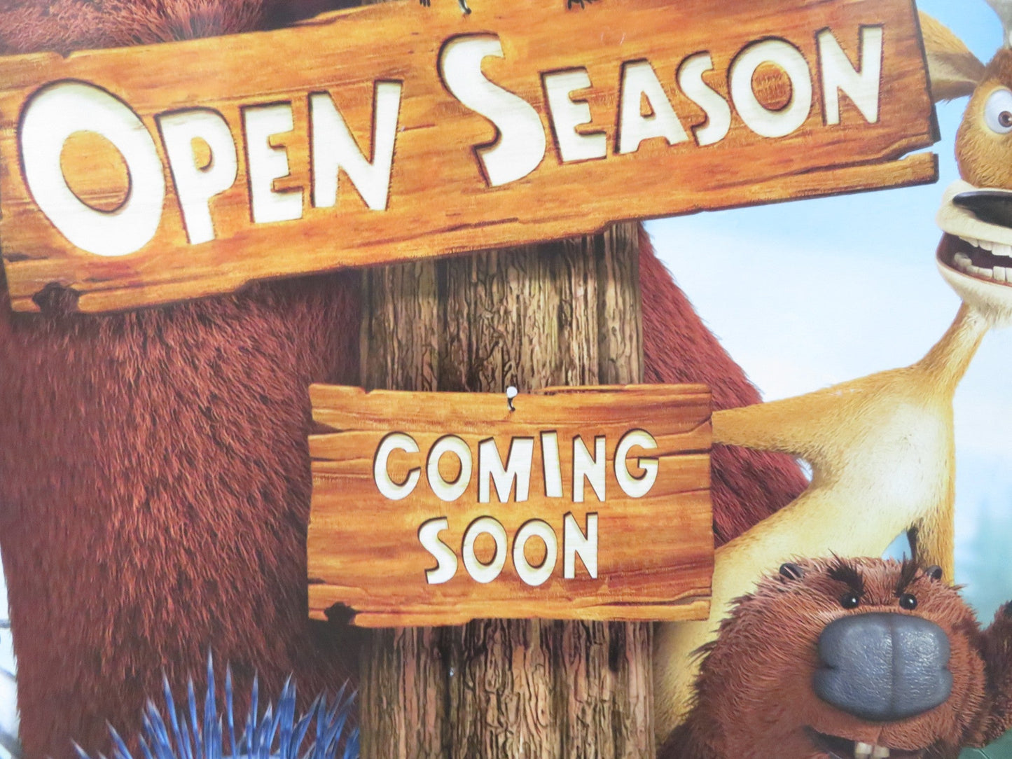 OPEN SEASON UK QUAD (30"x 40") ROLLED POSTER ASHTON KUTCHER GARY SINISE 2006 Rendezvous Cinema Movie posters