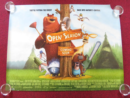 OPEN SEASON UK QUAD (30"x 40") ROLLED POSTER ASHTON KUTCHER GARY SINISE 2006 Rendezvous Cinema Movie posters