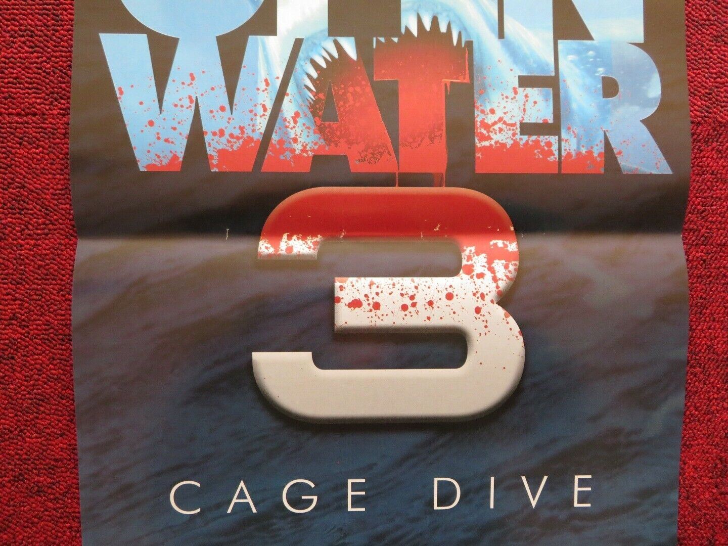 OPEN WATER 3 CAGE DIVE ITALIAN LOCANDINA (26.5"x12.5") POSTER JOEL HOGAN 2016 Movie posters
