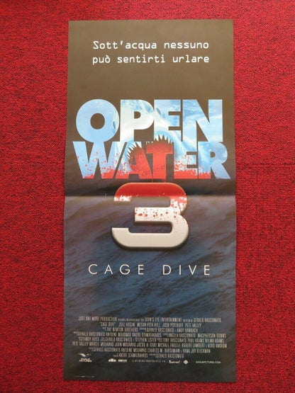 OPEN WATER 3 CAGE DIVE ITALIAN LOCANDINA (26.5"x12.5") POSTER JOEL HOGAN 2016 Movie posters