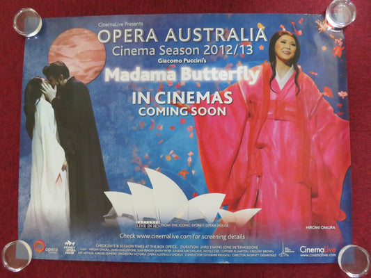 OPERA AUSTRALIA: MADAMA BUTTERFLY UK QUAD ROLLED POSTER NICOLE CAR OMURA 2012 Rendezvous Cinema Movie posters