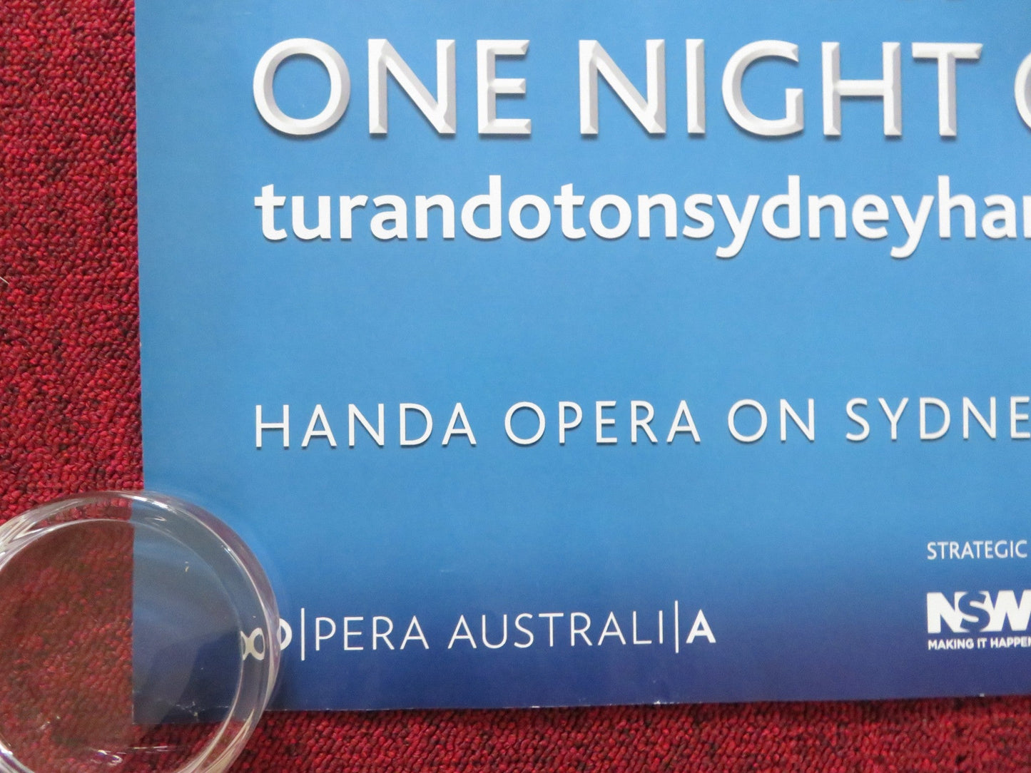 OPERA AUSTRALIA:TURANDOT ON SYDNEY HARBOUR UK QUAD (30"x 40") ROLLED POSTER 2016 Rendezvous Cinema Movie posters