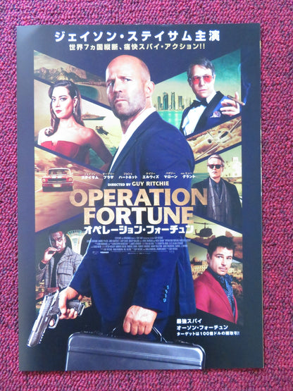 OPERATION FORTUNE: RUSE DE GUERRE JAPANESE CHIRASHI (B5) POSTER J.STATHAM 2023 Rendezvous Cinema Movie posters