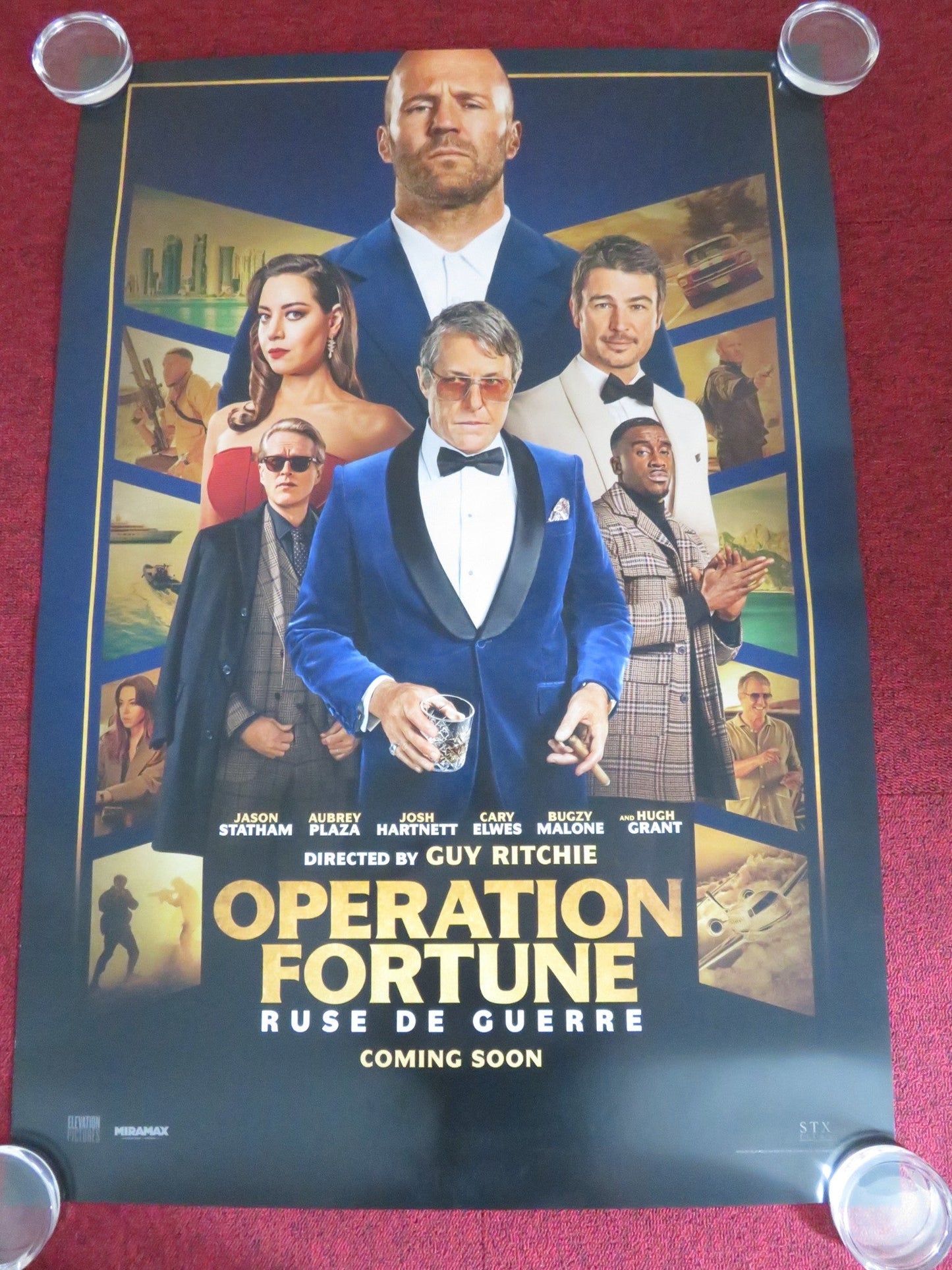 OPERATION FORTUNE: RUSE DE GUERRE US ONE SHEET ROLLED POSTER JASON STATHAM 2023 Rendezvous Cinema Movie posters
