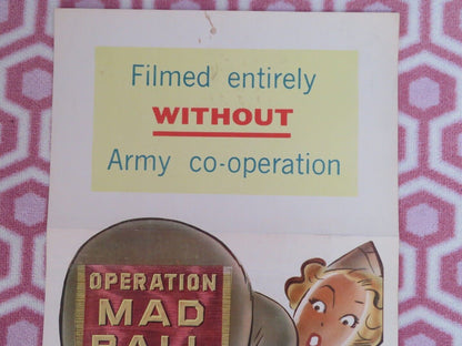OPERATION MAD BALL US INSERT (14"x 36") POSTER JACK LEMMON ERNIE KOVACS 1957 Movie posters
