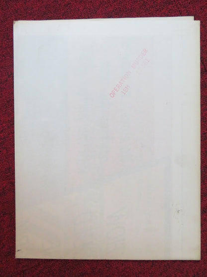 OPERATION MURDER FOLDED US ONE SHEET POSTER TOM CONWAY SANDRA DORNE 1957 Rendezvous Cinema Movie posters