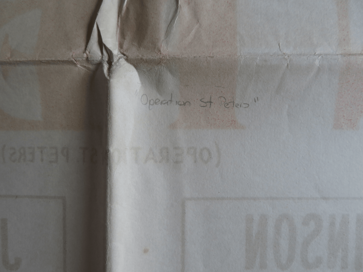 OPERATION ST. PETERS FOLDED ARGENTINA ONE SHEET POSTER LANDO BUZZANCA 1967 Rendezvous Cinema Movie posters