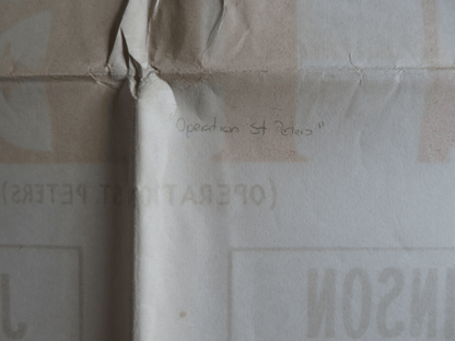 OPERATION ST. PETERS FOLDED ARGENTINA ONE SHEET POSTER LANDO BUZZANCA 1967 Rendezvous Cinema Movie posters