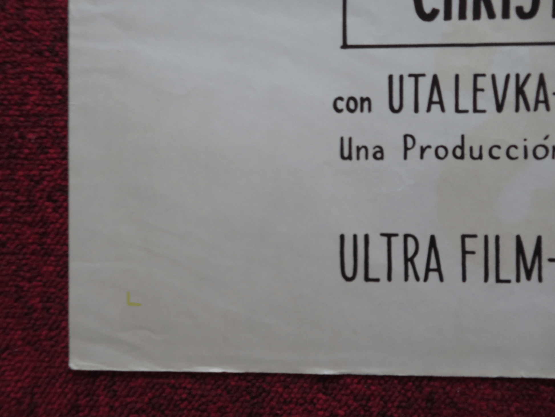 OPERATION ST. PETERS FOLDED ARGENTINA ONE SHEET POSTER LANDO BUZZANCA 1967 Rendezvous Cinema Movie posters