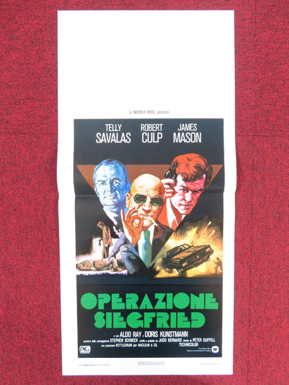 OPERAZIONE SIEGFRIED ITALIAN LOCANDINA POSTER TELLY SAVALAS ROBERT CULP 1975 Rendezvous Cinema Movie posters