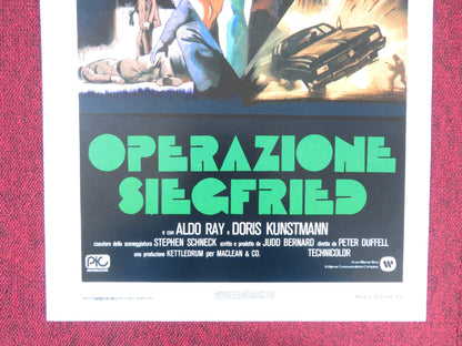 OPERAZIONE SIEGFRIED ITALIAN LOCANDINA POSTER TELLY SAVALAS ROBERT CULP 1975 Rendezvous Cinema Movie posters