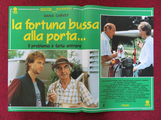 OPPORTUNITY KNOCKS - D ITALIAN FOTOBUSTA POSTER DANA CARVEY ROBERT LOGGIA 1990 Rendezvous Cinema Movie posters