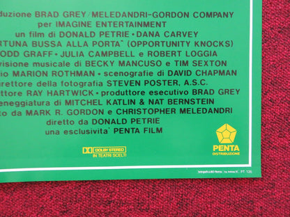 OPPORTUNITY KNOCKS - D ITALIAN FOTOBUSTA POSTER DANA CARVEY ROBERT LOGGIA 1990 Rendezvous Cinema Movie posters