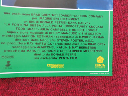 OPPORTUNITY KNOCKS - F ITALIAN FOTOBUSTA POSTER DANA CARVEY ROBERT LOGGIA 1990 Rendezvous Cinema Movie posters