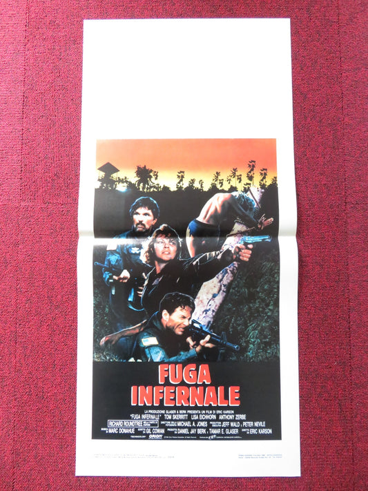 OPPOSING FORCE ITALIAN LOCANDINA POSTER TOM SKERRITT LISA EICHHORN 1986 Rendezvous Cinema Movie posters