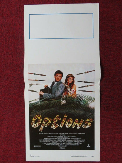 OPTIONS ITALIAN LOCANDINA (27.5"x12.5") POSTER MATT SALINGER JOANNA PACULA 1989 Movie posters