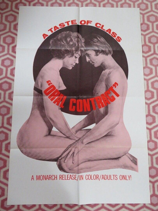 ORAL CONTRACT FOLDED US ONE SHEET POSTER 1970'S/1980'S - Rendezvous Cinema