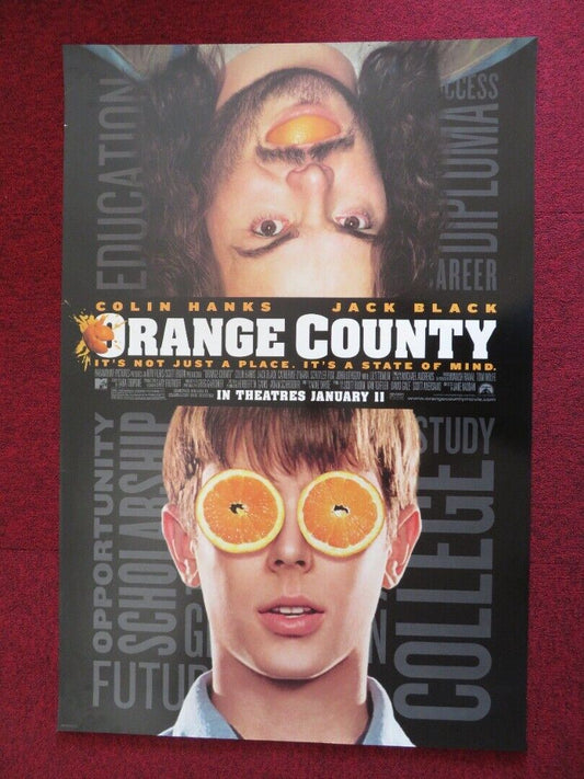 ORANGE COUNTY US ONE SHEET ROLLED POSTER JACK BLACK COLIN HANKS 2002 Movie posters