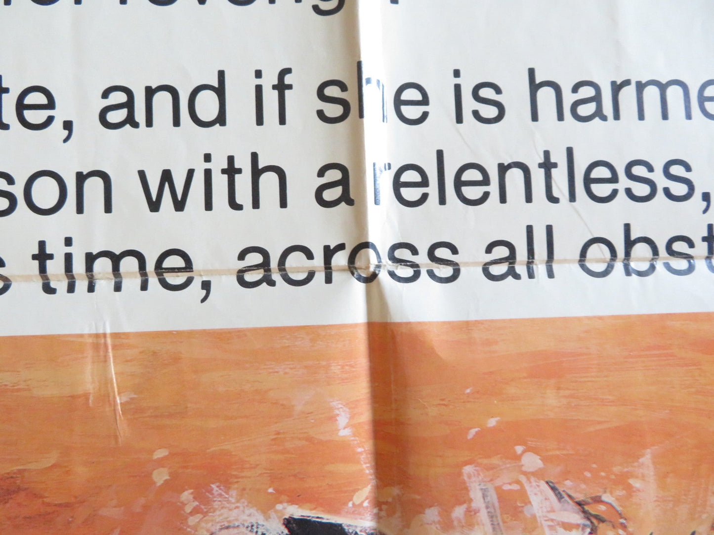 ORCA FOLDED US ONE SHEET POSTER RICHARD HARRIS CHARLOTTE RAMPLING 1977 Rendezvous Cinema Movie posters