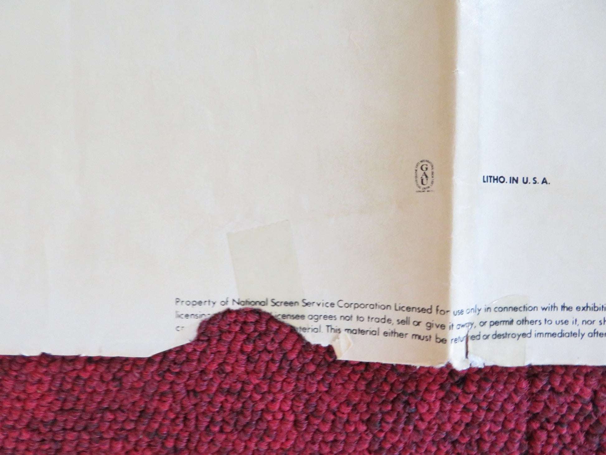 ORCA FOLDED US ONE SHEET POSTER RICHARD HARRIS CHARLOTTE RAMPLING 1977 Rendezvous Cinema Movie posters