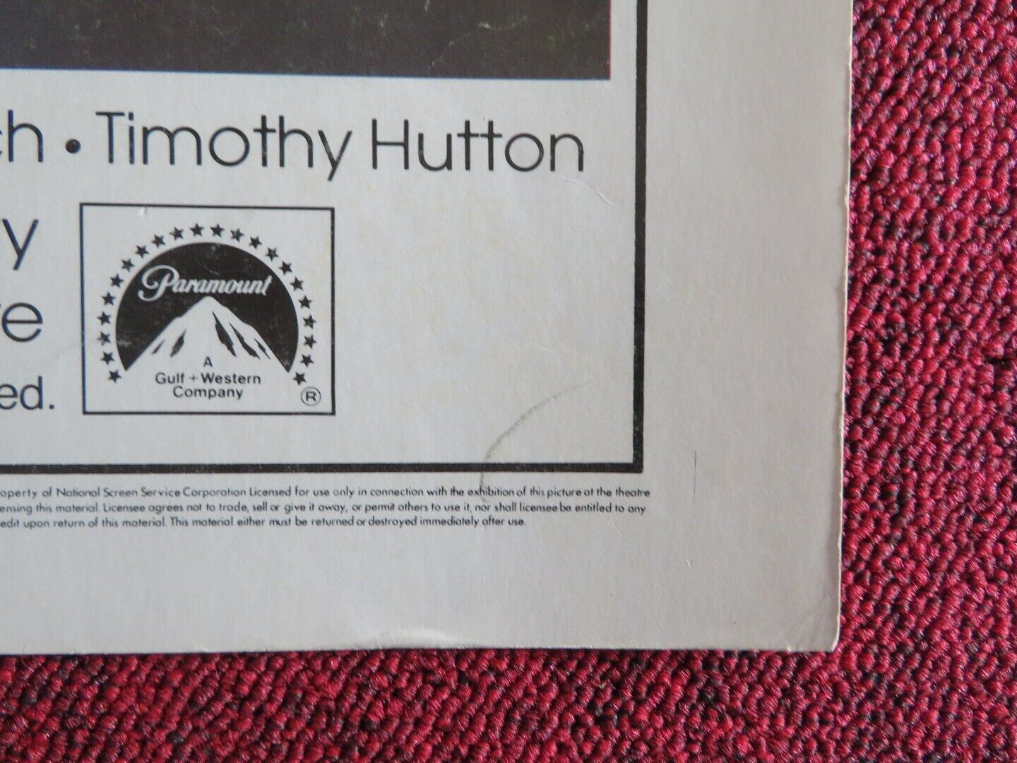 ORDINARY PEOPLE US HALF SHEET (22"x 28") POSTER DONALD SUTHERLAND 1980 - Rendezvous Cinema