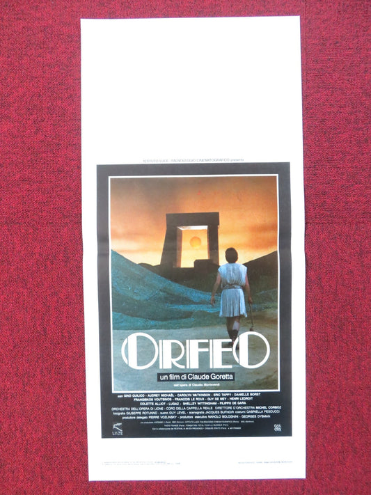 ORFEO ITALIAN LOCANDINA POSTER GINO QUILICO AUDREY MICHAEL 1985 Rendezvous Cinema Movie posters