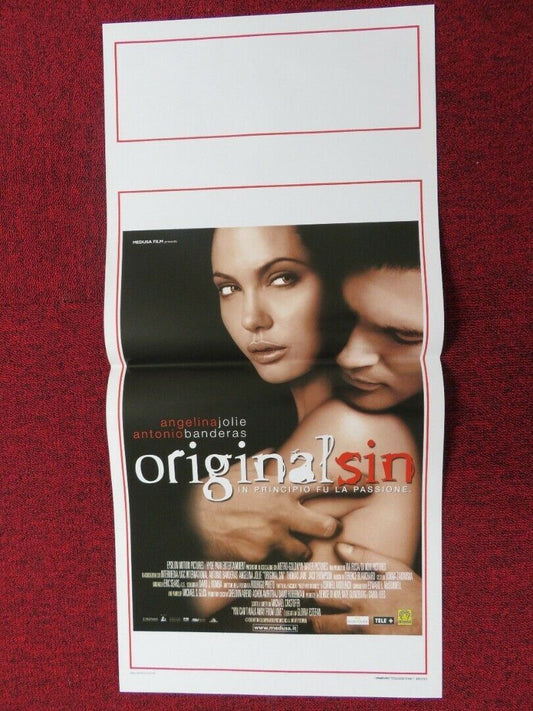 ORIGINAL SIN ITALIAN LOCANDINA (27.5"x13") POSTER ANGELINA JOLIE 2001 Movie posters