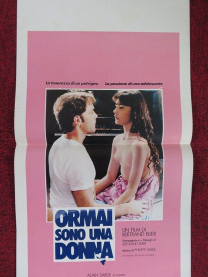 ORMAI SONO UNA DONNA ITALIAN LOCANDINA (27.5"x13") POSTER PATRICK DEWAERE 1982 Rendezvous Cinema Movie posters