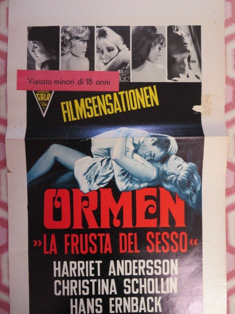 ORMEN ITALIAN LOCANDINA (27.5"x13") POSTER HARRIET ANDERSON 1968 Movie posters
