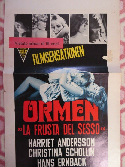 ORMEN ITALIAN LOCANDINA (27.5"x13") POSTER HARRIET ANDERSON 1968 Movie posters