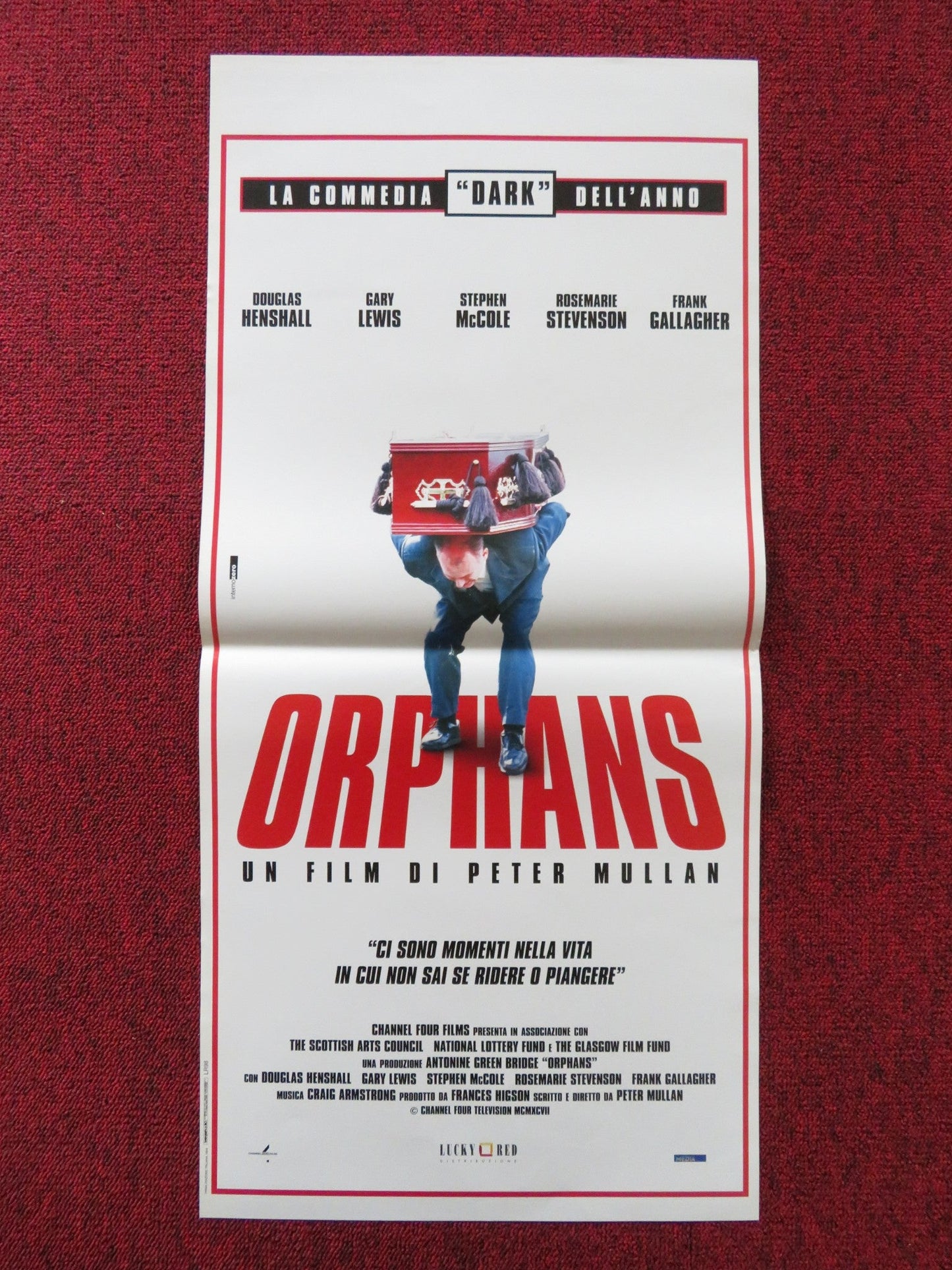 ORPHANS ITALIAN LOCANDINA POSTER DOUGLAS HENSHALL GARY LEWIS 1998 Rendezvous Cinema Movie posters