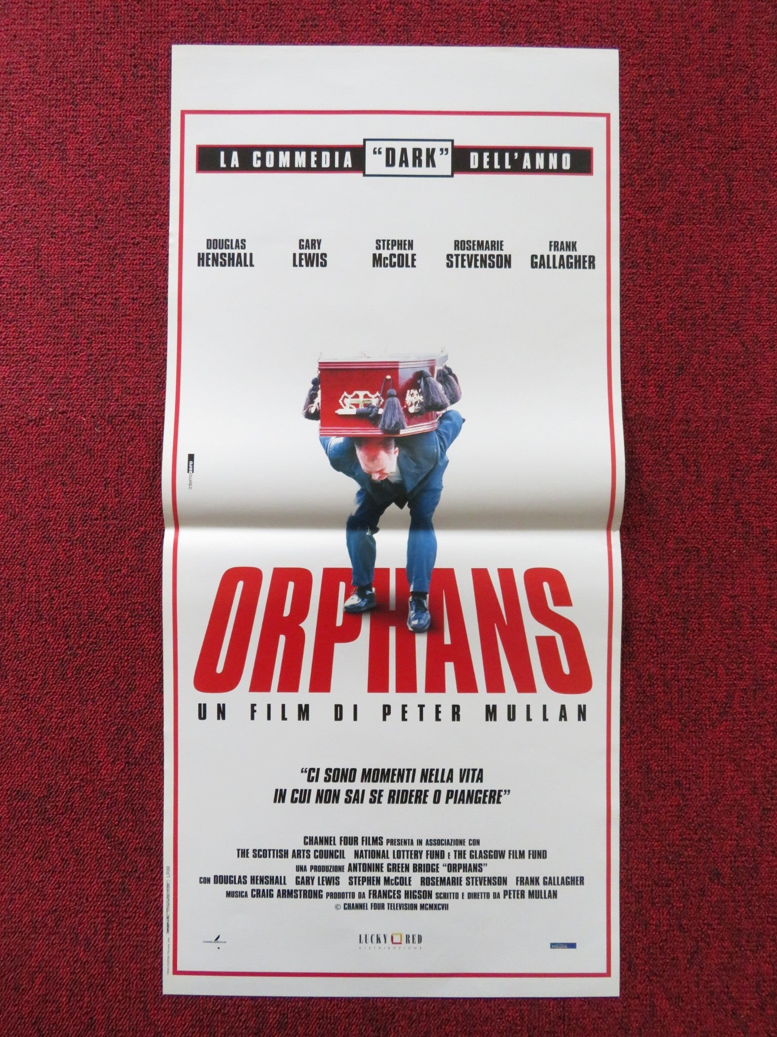 ORPHANS ITALIAN LOCANDINA POSTER DOUGLAS HENSHALL GARY LEWIS 1998 Rendezvous Cinema Movie posters