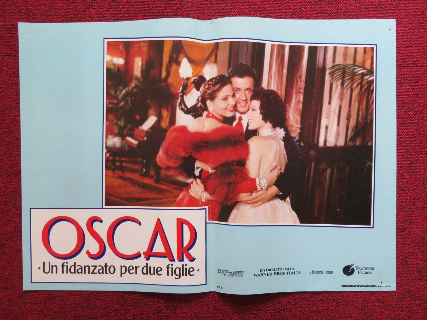 OSCAR - C ITALIAN FOTOBUSTA POSTER SYLVESTER STALLONE JOHN LANDIS 1991 Rendezvous Cinema Movie posters