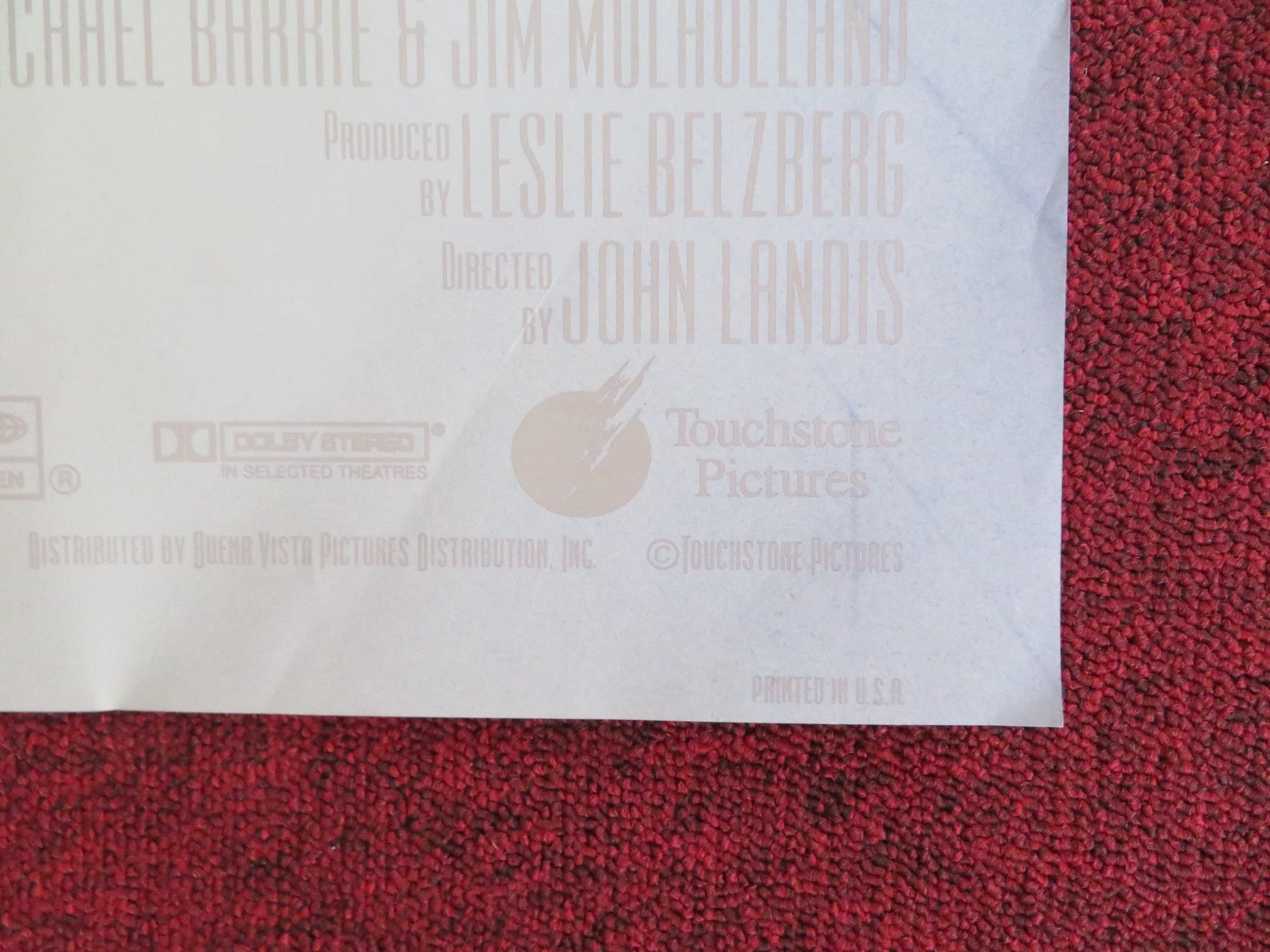 OSCAR FOLDED US ONE SHEET POSTER SYLVESTER STALLONE PETER RIEGERT 1991 Rendezvous Cinema Movie posters