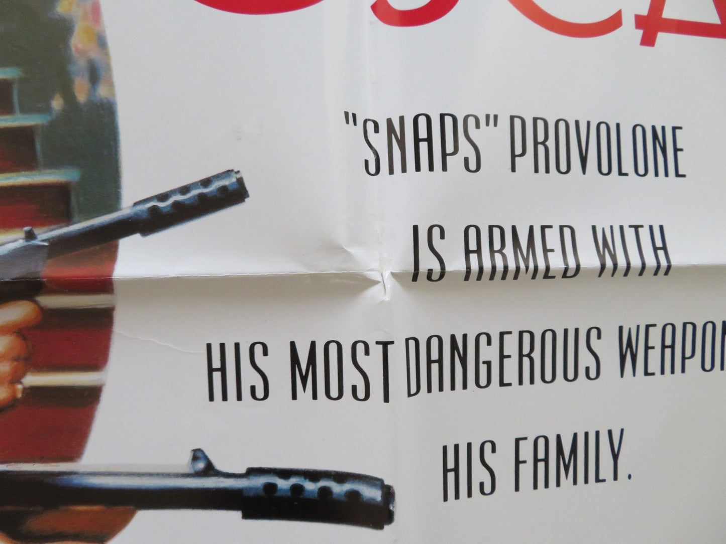 OSCAR UK QUAD POSTER FOLDED SYLVESTER STALLONE PETER RIEGERT 1991 Rendezvous Cinema Movie posters