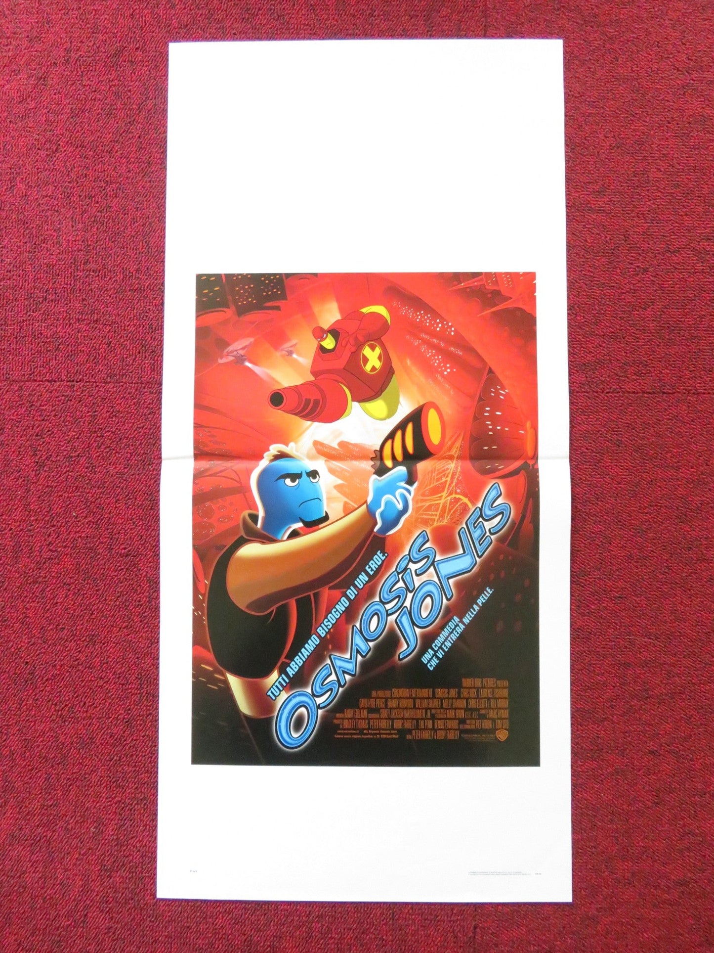 OSMOSIS JONES ITALIAN LOCANDINA POSTER CHRIS ROCK LAURENCE FISHBURNE 2001 Rendezvous Cinema Movie posters