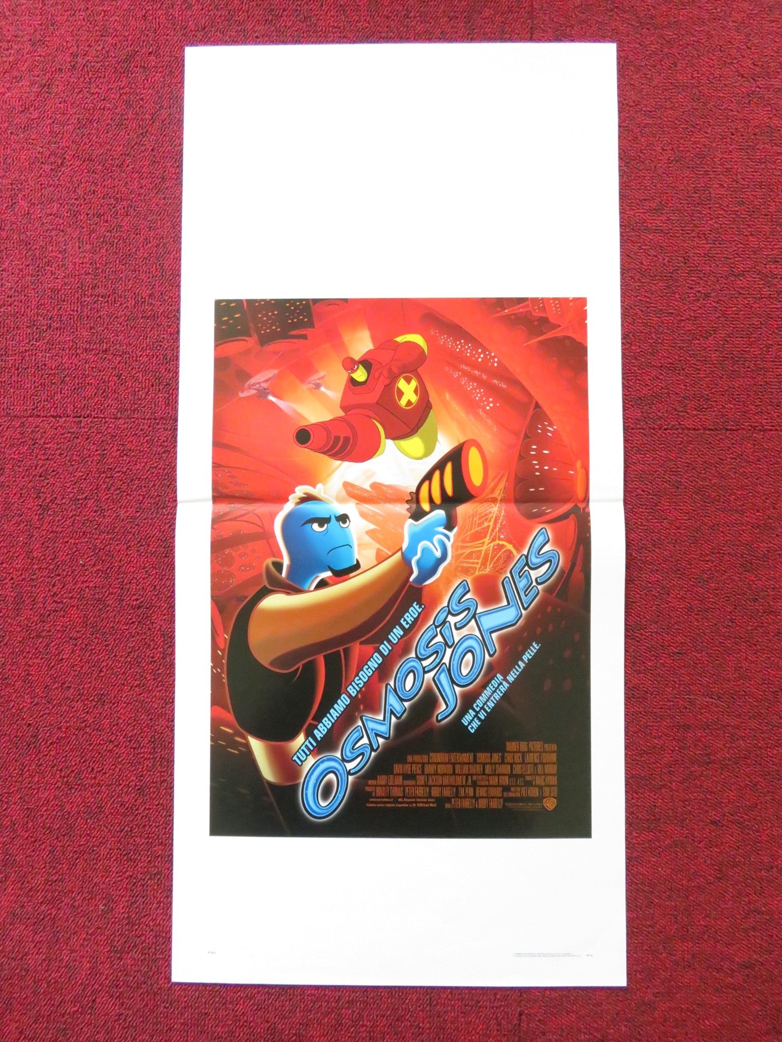 OSMOSIS JONES ITALIAN LOCANDINA POSTER CHRIS ROCK LAURENCE FISHBURNE 2001 Rendezvous Cinema Movie posters