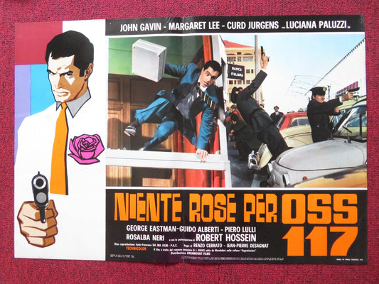 OSS 117 MURDER FOR SALE - B ITALIAN FOTOBUSTA POSTER DOUBLE AGENT GAVIN 1968 Rendezvous Cinema Movie posters