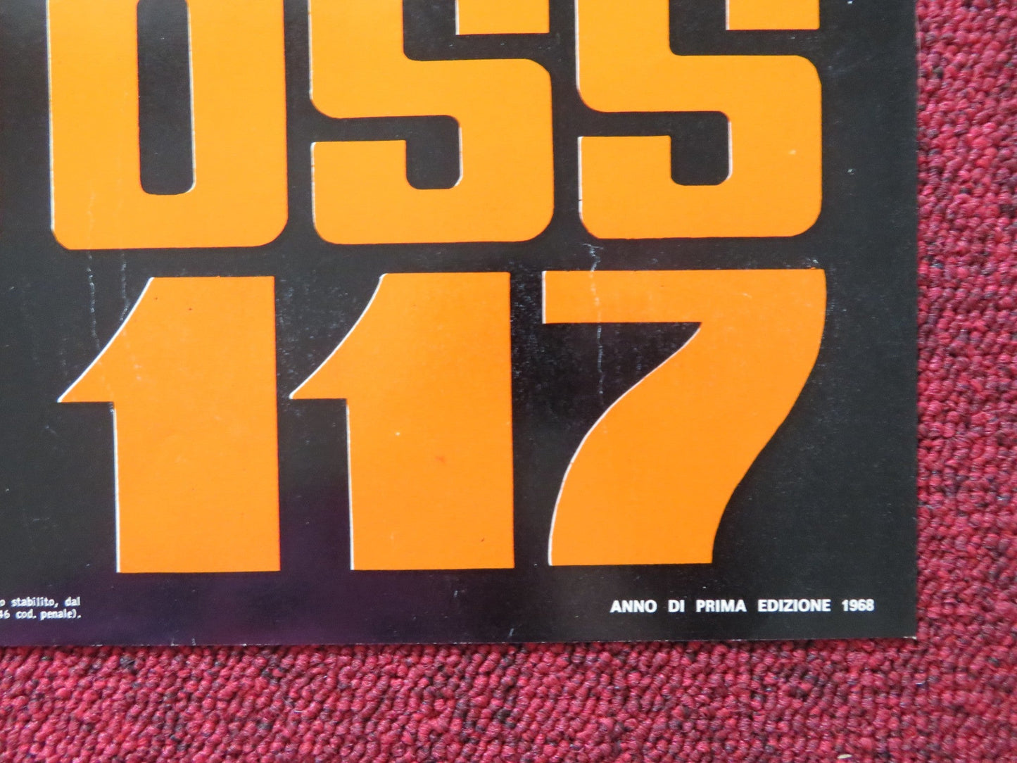 OSS 117 MURDER FOR SALE - E ITALIAN FOTOBUSTA POSTER DOUBLE AGENT GAVIN 1968 Rendezvous Cinema Movie posters