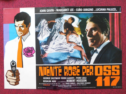 OSS 117 MURDER FOR SALE - G ITALIAN FOTOBUSTA POSTER DOUBLE AGENT GAVIN 1968 Rendezvous Cinema Movie posters