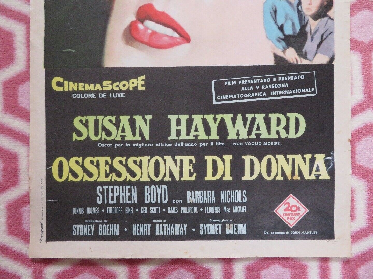 OSSESSIONE DI DONNA /Woman Obsessed ITALIAN LOCANDINA (27.5" x 13") POSTER 1959 Movie posters