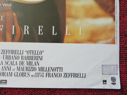OTELLO FRENCH (15.5"x 21") POSTER CANON PLÁCIDO DOMINGO 1986 Movie posters