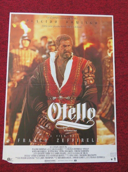 OTELLO FRENCH (15.5"x 21") POSTER CANON PLÁCIDO DOMINGO 1986 Movie posters