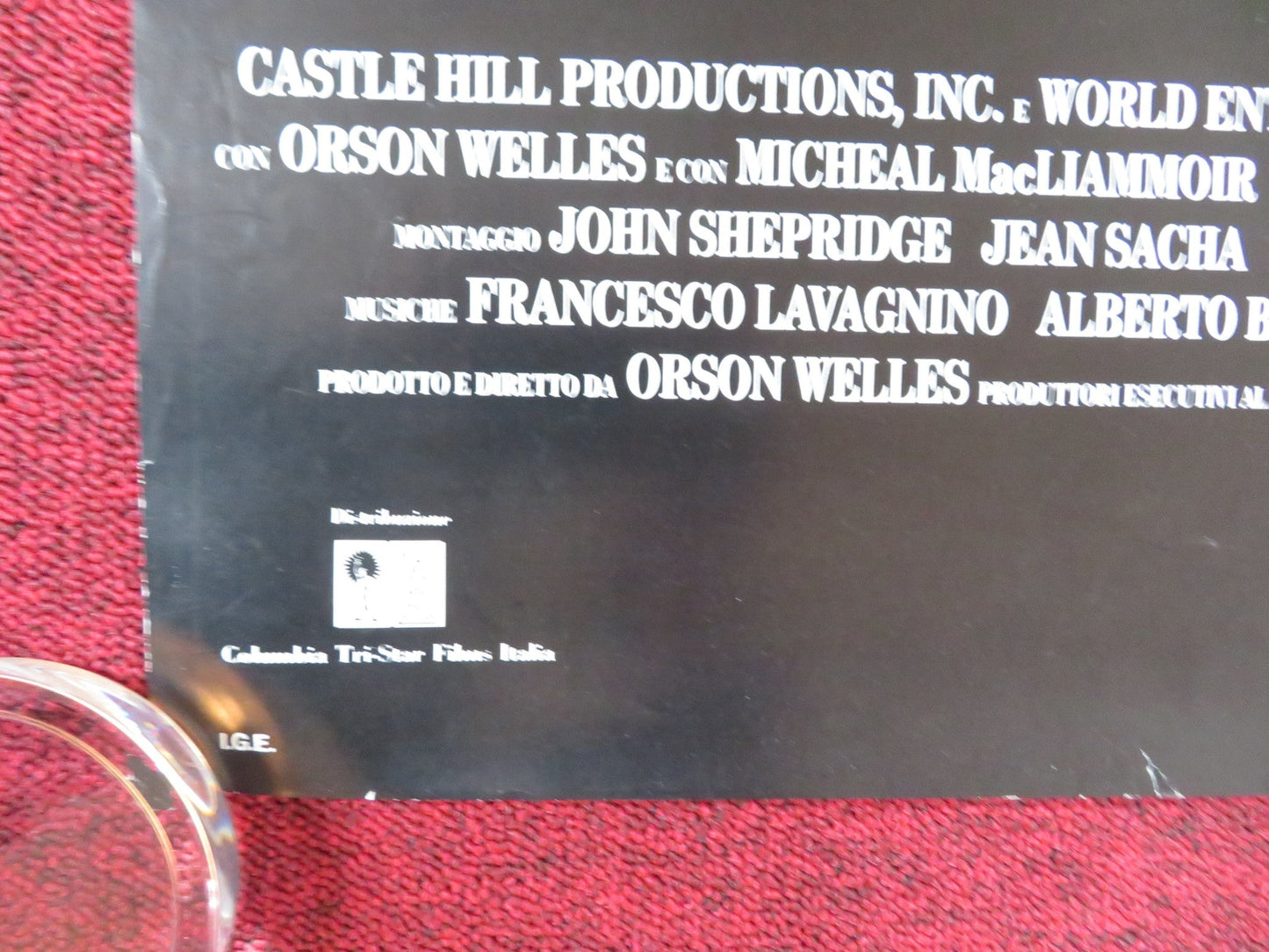 OTHELLO ITALIAN POSTER ORSON WELLES SUZANNE CLOUTIER R1990S Rendezvous Cinema Movie posters